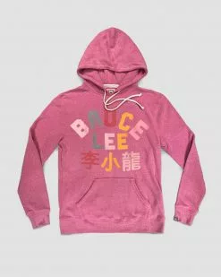 Bruce Lee Pink Pullover Hoody SPORT AND ICON