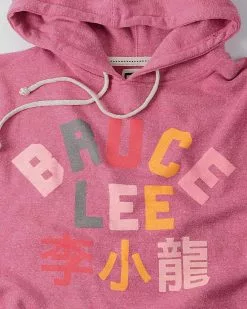 Bruce Lee Pink Pullover Hoody SPORT AND ICON