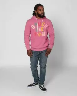 Bruce Lee Pink Pullover Hoody SPORT AND ICON