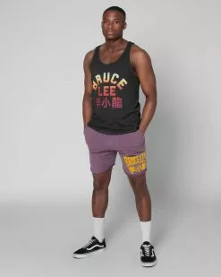 Bruce Lee Purple Shorts MARTIAL ARTS