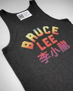 SPORT AND ICON Bruce Lee Sunset Black Tank