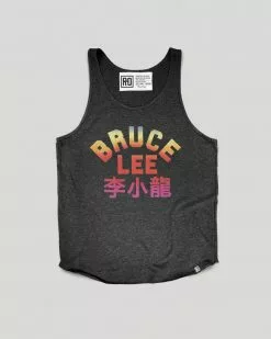 SPORT AND ICON Bruce Lee Sunset Black Tank