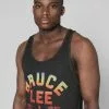 SPORT AND ICON Bruce Lee Sunset Black Tank