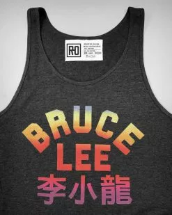 SPORT AND ICON Bruce Lee Sunset Black Tank