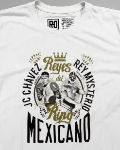 Julio Cesar Chavez / Rey Mysterio SPORT AND ICON Chavez/Mysterio - Reyes Del Ring White Tee