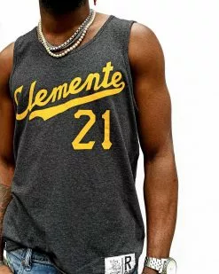 Roberto Clemente Clemente #21 Black Tank SPORT AND ICON