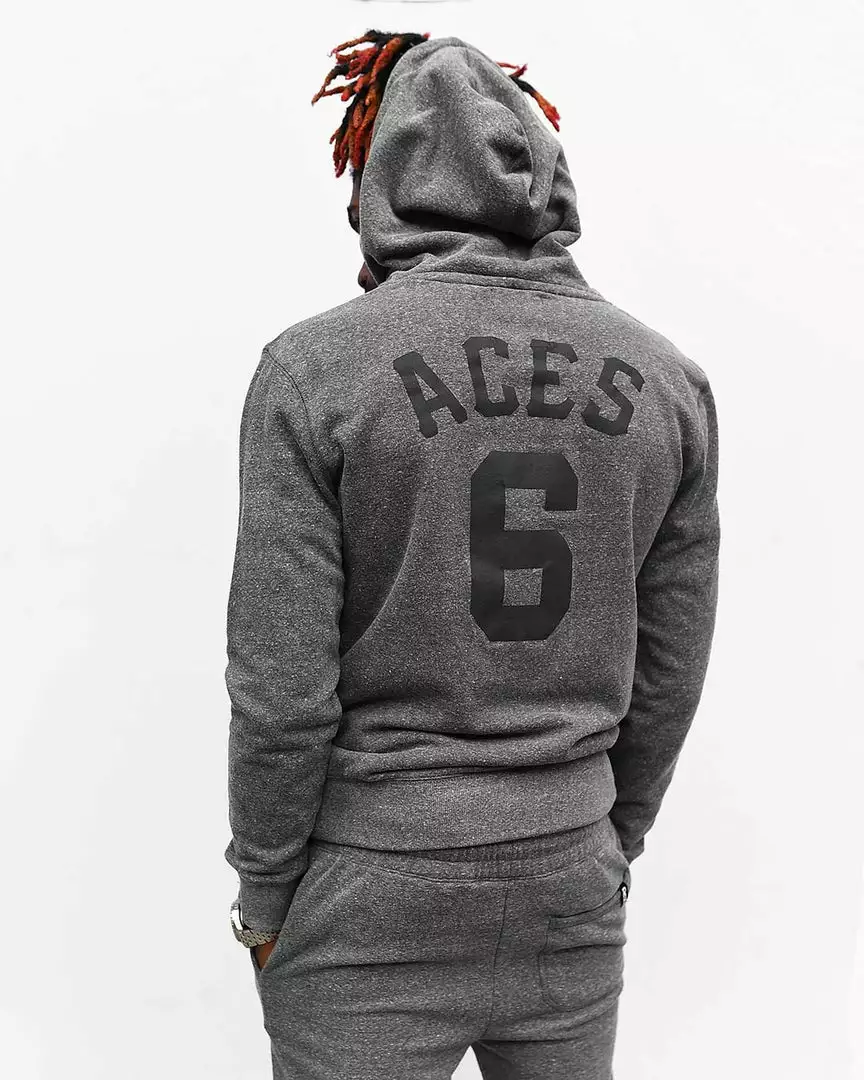 NEW ARRIVALS Fergie Jenkins Black Aces Pullover Hoody 4 NEW ARRIVALS Fergie Jenkins Black Aces Pullover Hoody