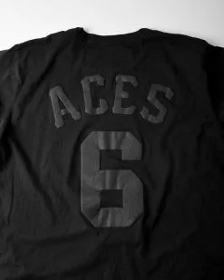 SPORT AND ICON Fergie Jenkins Black Aces Tee