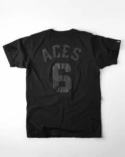 SPORT AND ICON Fergie Jenkins Black Aces Tee
