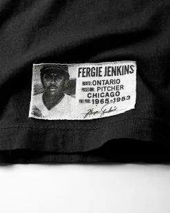 SPORT AND ICON Fergie Jenkins Black Aces Tee