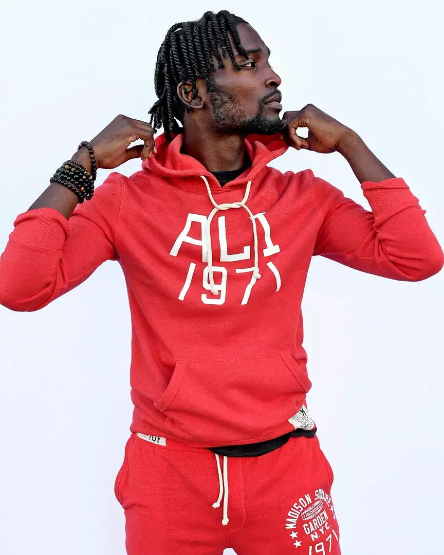 Muhammad Ali FOTC - Ali 1971 MSG Red Pullover Hoody 3 Muhammad Ali FOTC - Ali 1971 MSG Red Pullover Hoody