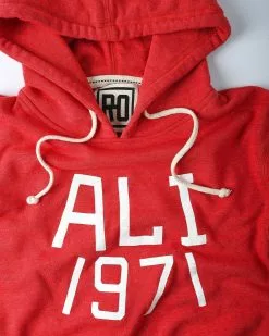 Muhammad Ali FOTC - Ali 1971 MSG Red Pullover Hoody 11 Muhammad Ali FOTC - Ali 1971 MSG Red Pullover Hoody