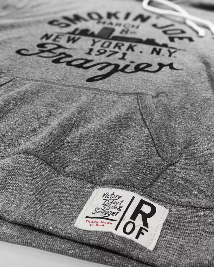 Joe Frazier SPORT AND ICON FOTC - Frazier 1971 Grey Pullover Hoody 8 Joe Frazier SPORT AND ICON FOTC - Frazier 1971 Grey Pullover Hoody