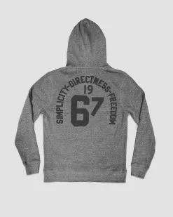 GC/GB - Bruce Lee 1969 Walk On Grey Hoody SPORT AND ICON