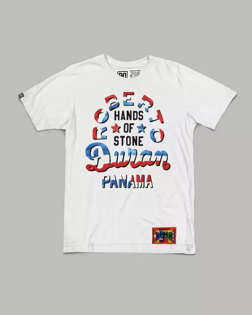 Roberto Duran HHT - Duran Hands Of Stone Vintage White Tee 10 Roberto Duran HHT - Duran Hands Of Stone Vintage White Tee