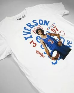 Allen Iverson SPORT AND ICON Iverson Philly Photo White Tee