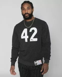 Jackie Robinson 42 Black Sweatshirt SPORT AND ICON