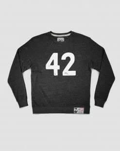 Jackie Robinson 42 Black Sweatshirt SPORT AND ICON