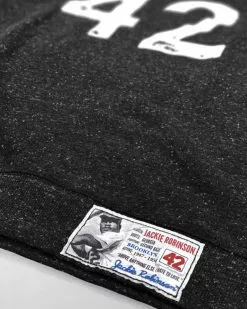 Jackie Robinson 42 Black Sweatshirt SPORT AND ICON