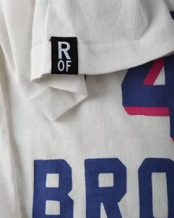 Jackie Robinson #42 Brooklyn White Tee