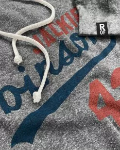 Jackie Robinson #42 Classic Grey PO Hoody SPORT AND ICON