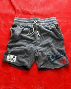 SPORT AND ICON Jackie Robinson #42 Classic Grey Shorts