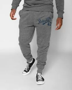 Jackie Robinson #42 Classic Grey Sweatpants
