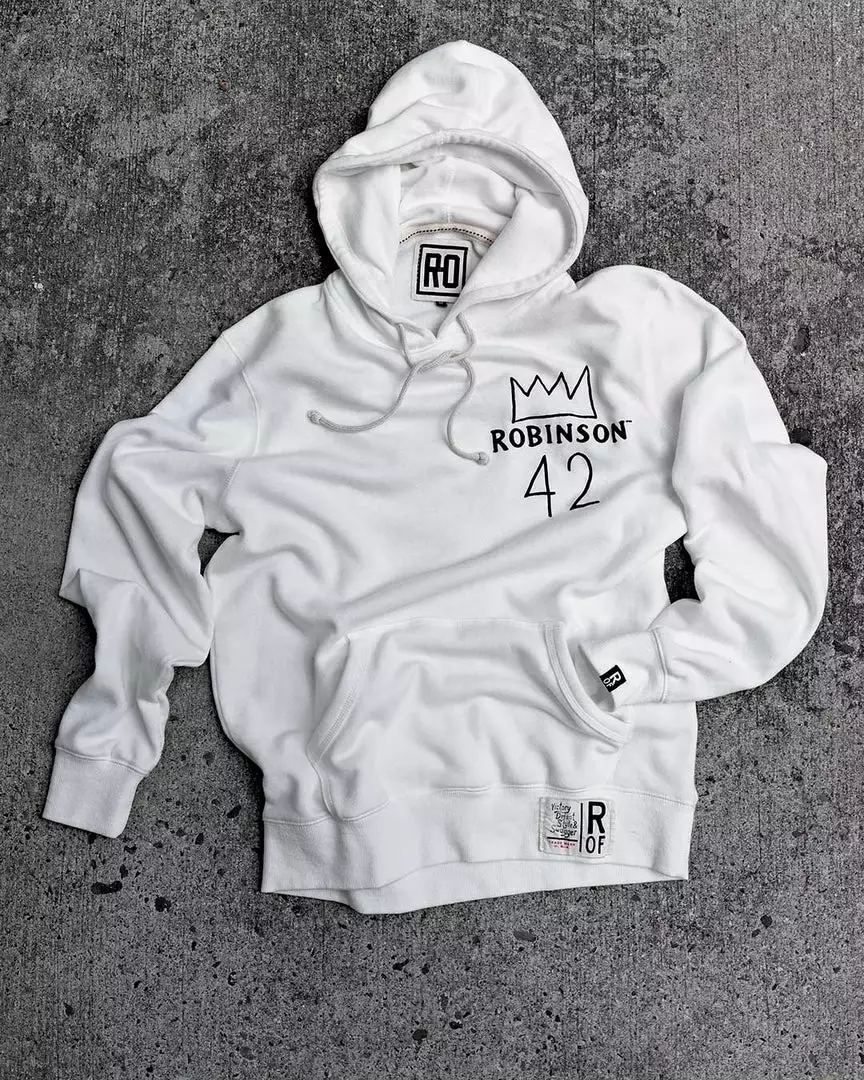 Jackie Robinson #42 Crown Ivory PO Hoody 8 Jackie Robinson #42 Crown Ivory PO Hoody