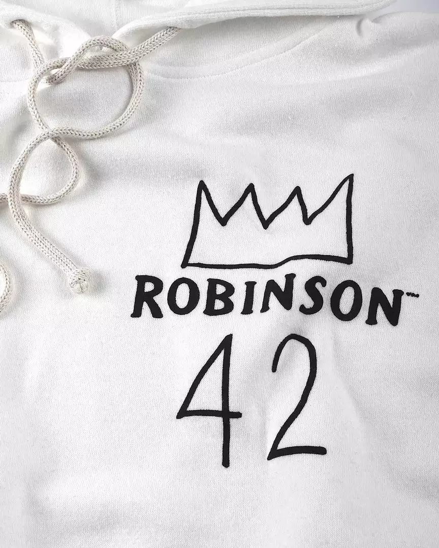 Jackie Robinson #42 Crown Ivory PO Hoody 4 Jackie Robinson #42 Crown Ivory PO Hoody