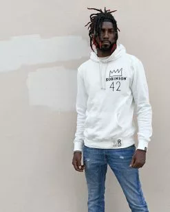 Jackie Robinson #42 Crown Ivory PO Hoody