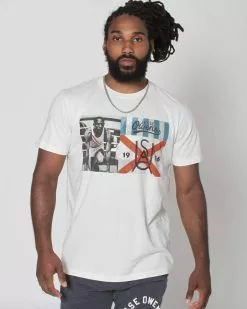 Jesse Owens 1936 Vintage White Tee