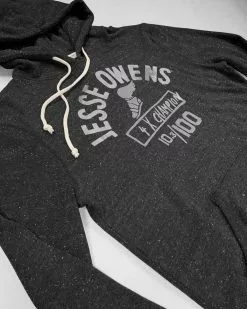 Jesse Owens 4 Time Champ Black Hoody