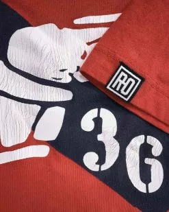 SPORT AND ICON Jesse Owens Ground Breakers Red Tee