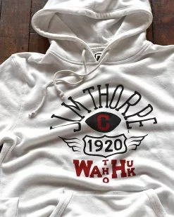 SPORT AND ICON Jim Thorpe 1920 Ivory Pullover Hoody
