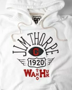 SPORT AND ICON Jim Thorpe 1920 Ivory Pullover Hoody