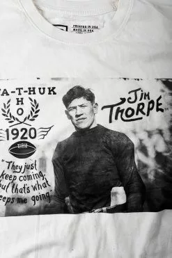 Jim Thorpe 1920 Photo White Tee