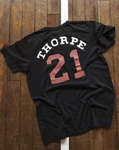 Jim Thorpe #21 Black Tee