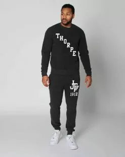 SPORT AND ICON Jim Thorpe Black Sweatshirt