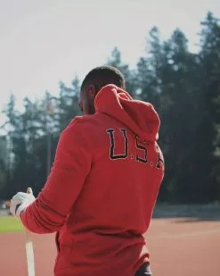 Joe Frazier 1964 Tokyo Red Hoody