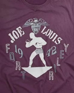 Joe Louis Fort Riley 1942 Purple Tee SPORT AND ICON