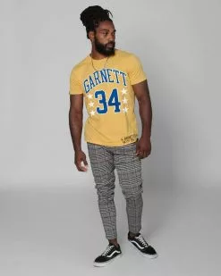 Kevin Garnett 34 Yellow Tee