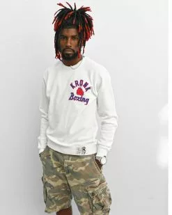 NEW ARRIVALS Kronk 'Pain & Fame' Ivory Sweatshirt