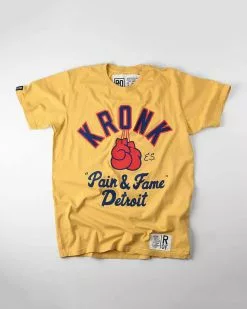 Kronk 'Pain & Fame' Yellow Tee SPORT AND ICON