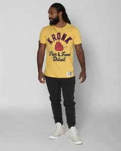 Kronk 'Pain & Fame' Yellow Tee SPORT AND ICON