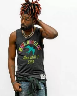 SPORT AND ICON Maya Angelou And Still I Rise Black Tank 13 SPORT AND ICON Maya Angelou And Still I Rise Black Tank