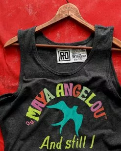 SPORT AND ICON Maya Angelou And Still I Rise Black Tank 14 SPORT AND ICON Maya Angelou And Still I Rise Black Tank