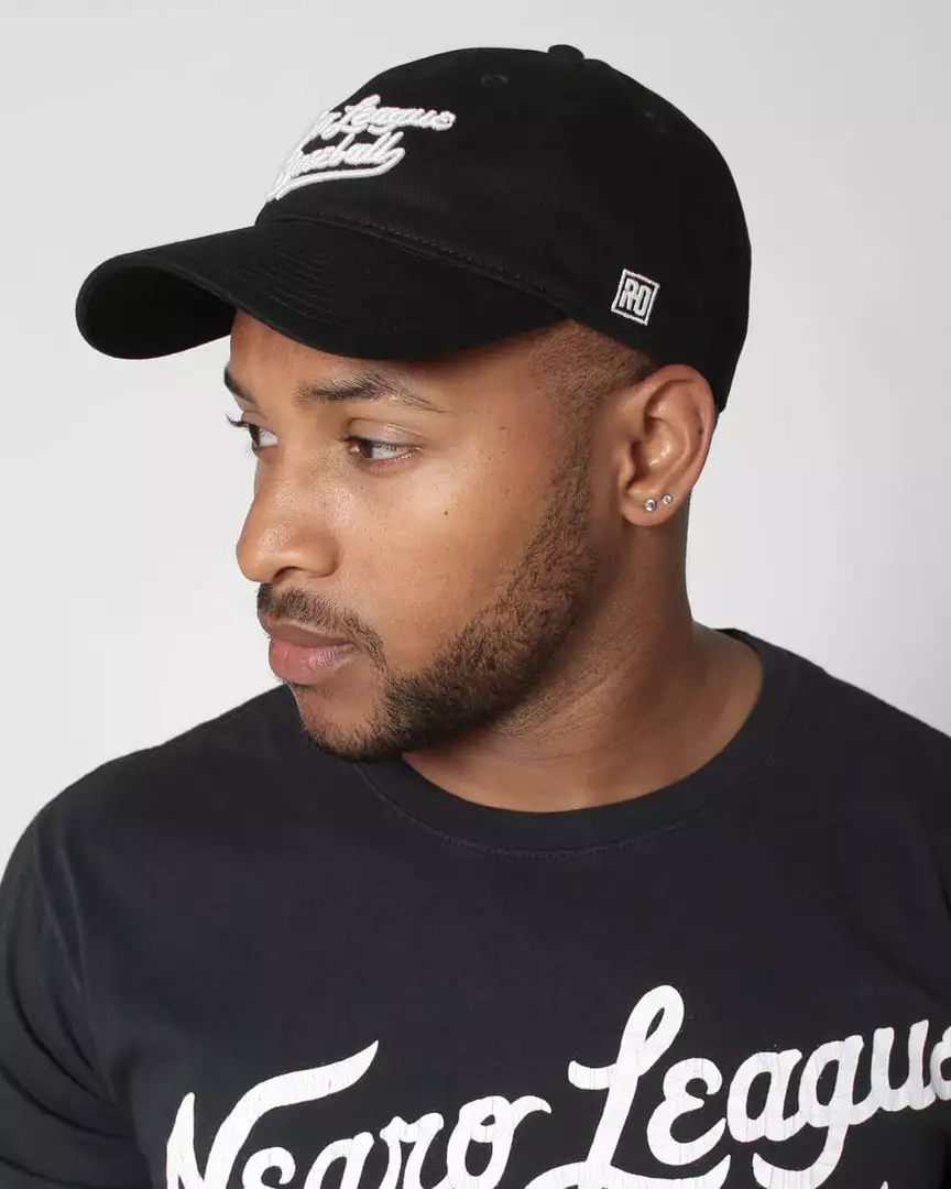 NLB Negro League Baseball Script Adjustable Hat 3 NLB Negro League Baseball Script Adjustable Hat