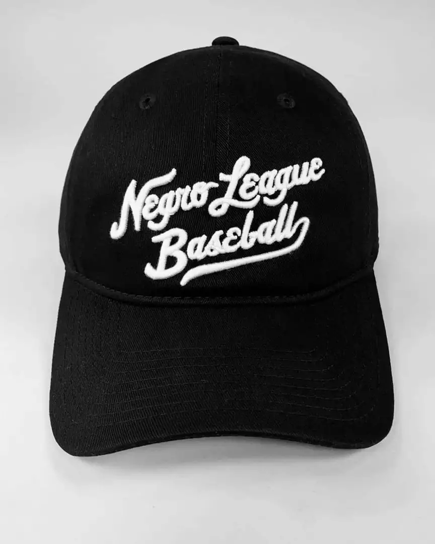 NLB Negro League Baseball Script Adjustable Hat 4 NLB Negro League Baseball Script Adjustable Hat