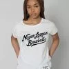 NLB Negro League Baseball Script Women's Tee SPORT AND ICON 2 NLB Negro League Baseball Script Women's Tee SPORT AND ICON