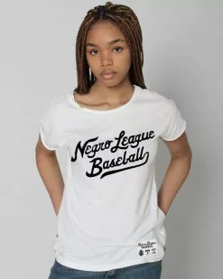 NLB Negro League Baseball Script Women's Tee SPORT AND ICON